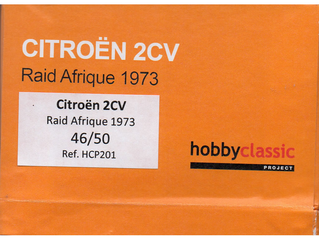 Citroën 2CV Raid Afrique 1973 - HCP201 - HobbyClassic - EL 50 Exemplaires – Image 6