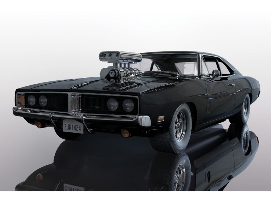 Dodge Charger Black - C3936 - Scalextric DPR 132 – Image 4