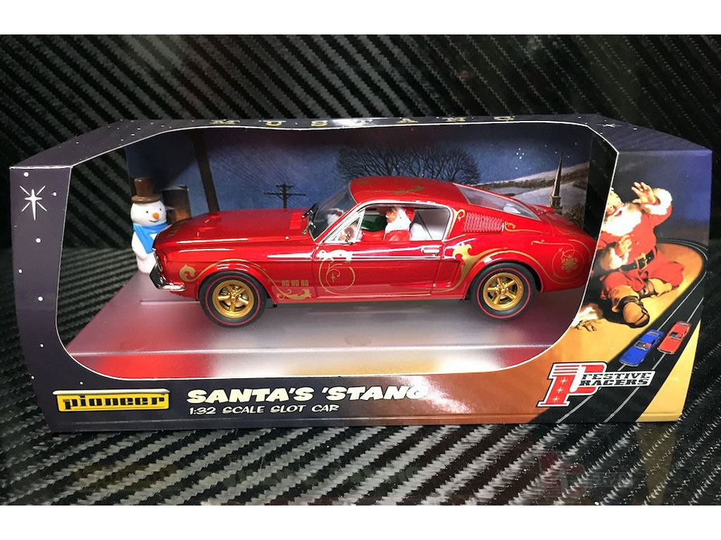 Ford Mustang 390 GT Santa's 'Stang, Candy Cane Red 2018-P074 - Pioneer DPR 132 - EL 250 Exemplaires – Image 2
