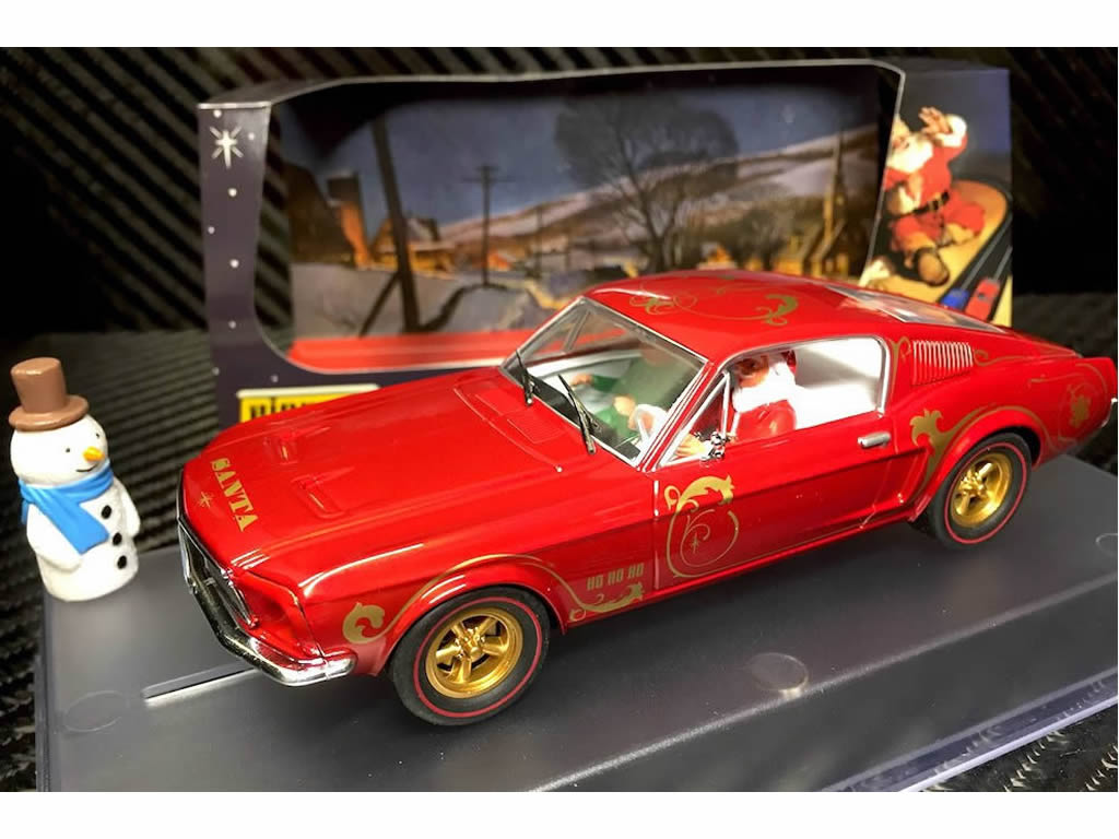 Ford Mustang 390 GT Santa's 'Stang, Candy Cane Red 2018-P074 - Pioneer DPR 132 - EL 250 Exemplaires