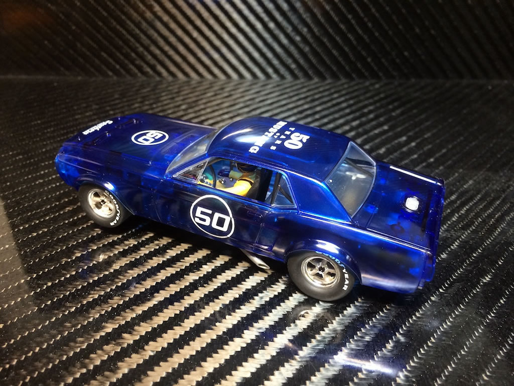 Ford Mustang Notchback 1968 Blue X-Ray, '50th Anniversary' N°50 - P052 - Pioneer DPR 132 - EL 68 Exemplaires – Image 4