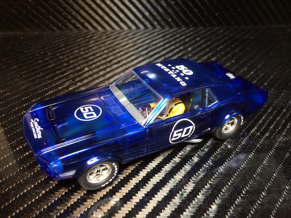 Ford Mustang Notchback 1968 Blue X-Ray, '50th Anniversary' N°50 - P052 - Pioneer DPR 132 - EL 68 Exemplaires