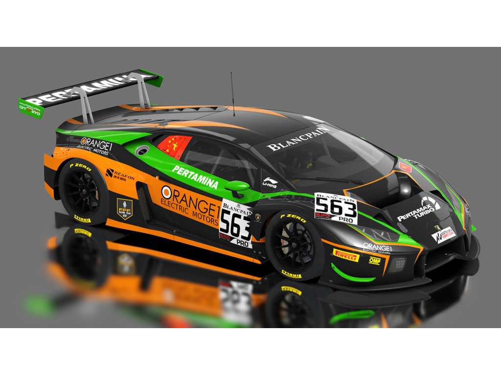 Lamborghini Huracán Orange FFF Racing N°563 - 30914 - Carrera Digital 132 – Image 3