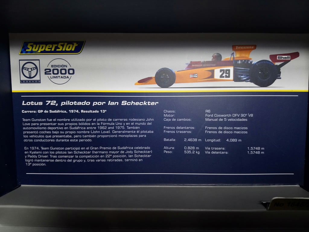 F1 Lotus 72 Gunston 1974 N°29 Ian Scheckter - H3833a - Superslot Analogique - EL 2000 Exemplaires – Image 4