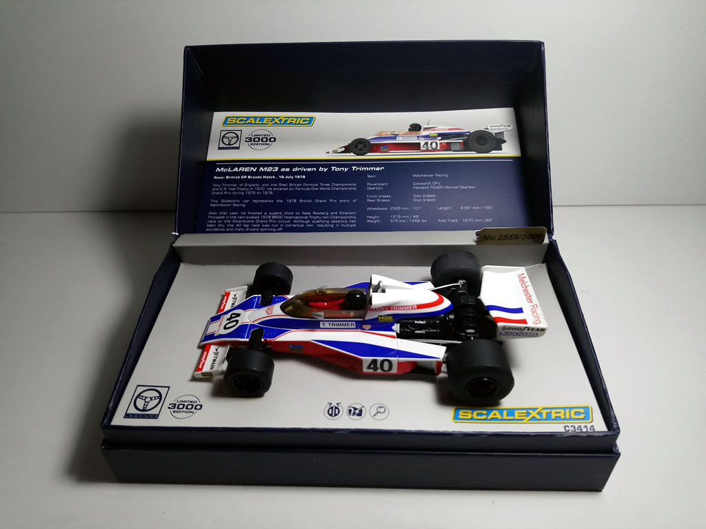 F1 McLaren M23 British GP 1978 N°40 - C3414a - Scalextric Analogique - EL 3000 Exemplaires – Image 2