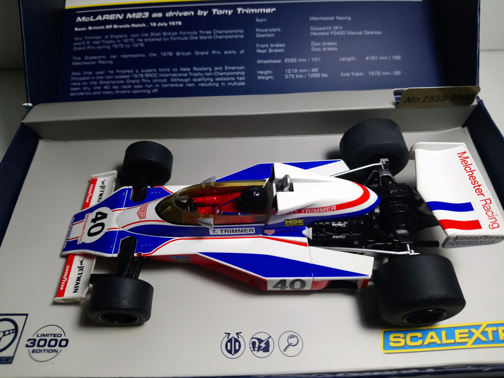 F1 McLaren M23 British GP 1978 N°40 - C3414a - Scalextric Analogique - EL 3000 Exemplaires – Image 5