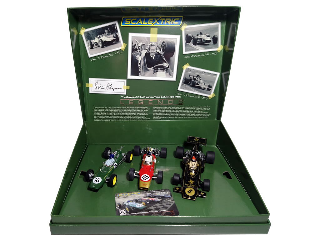 F1 The Genius of Colin Chapman Team Lotus Triple Pack - C4184A - Scalextric Analogique - EL 1500 Exemplaires – Image 2