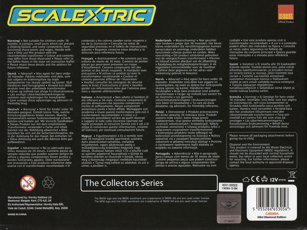 Mini Diamond Triple Pack - C4030A - Scalextric Analogique - EL 2000 Exemplaires – Image 15