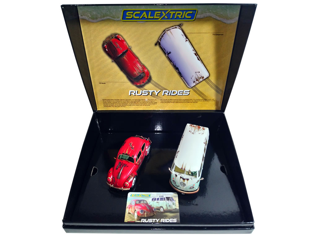 Volkswagen Rusty Rides Beetle & T1B Camper Van - C3966A - Scalextric DPR 132 - EL 2000 Exemplaires – Image 2
