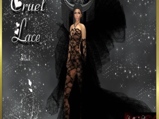 Cruel Lace Black - Lillous Designs